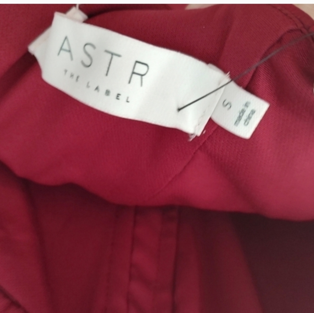 ASTR The Label Red Satin Midi Dress Small NWT - Picture 7 of 10